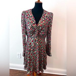 Katespade NY | Fit & Flare Floral V-neck Dress